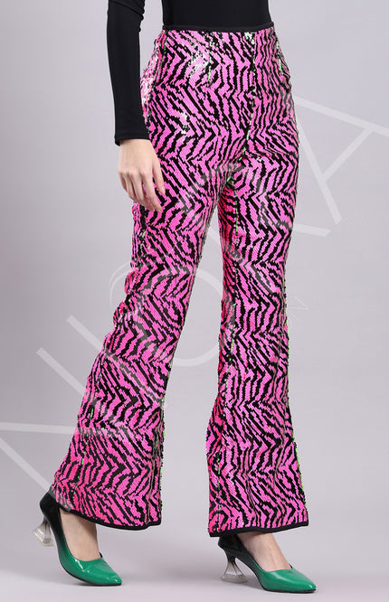 Sequiin Flared Pants
