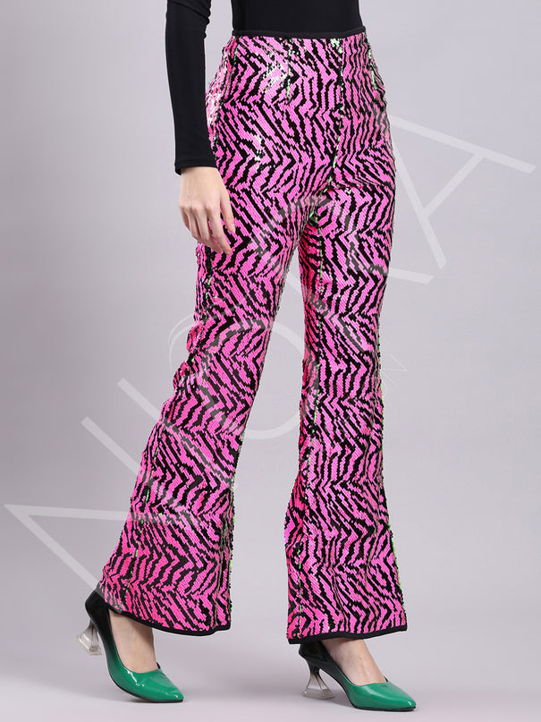 Sequiin Flared Pants