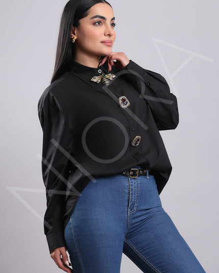 Maison Luxe Bee Accent Shirt