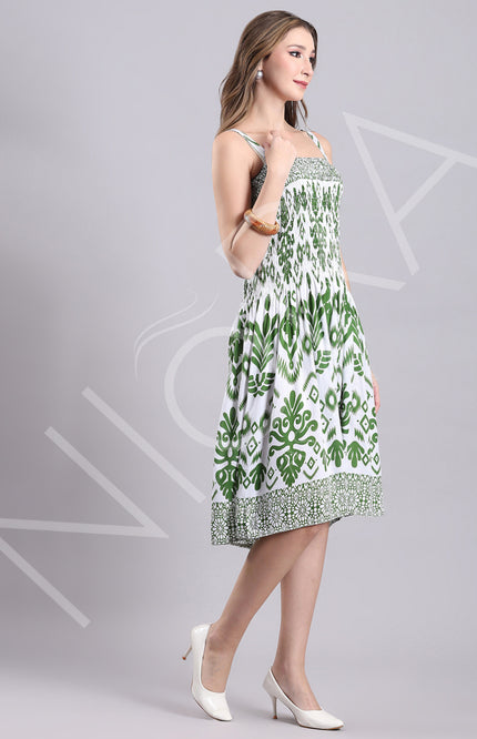 Botanical Breeze Midi Dress