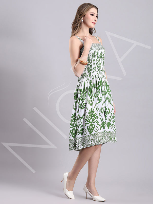 Botanical Breeze Midi Dress