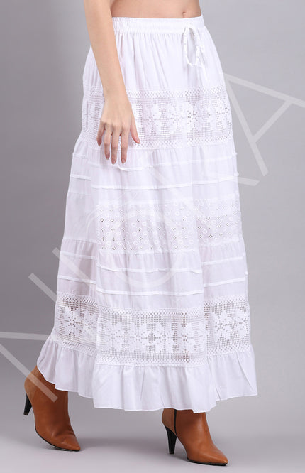 Lace Rhythm Long Skirt