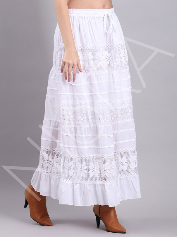 Lace Rhythm Long Skirt