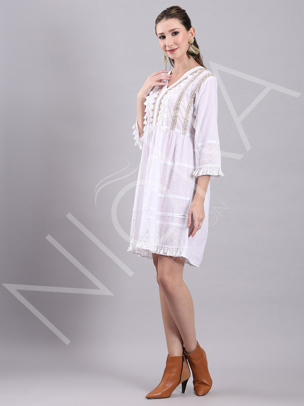 Bohemian Whisper Short Dress