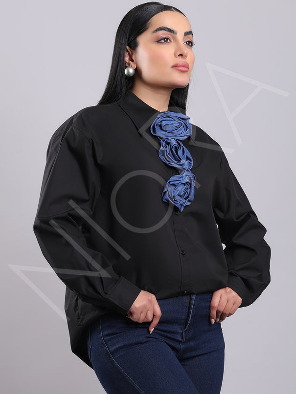 Maison Floral Accent Shirt