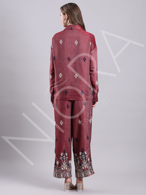 Ruhani Embrioded 2-Piece Set