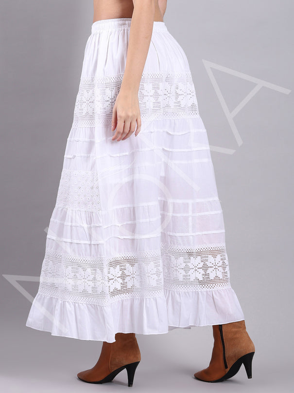 Lace Rhythm Long Skirt