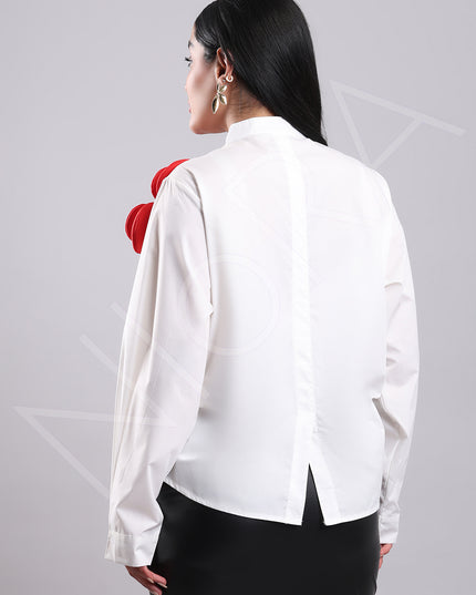 Floral Applique Shirt