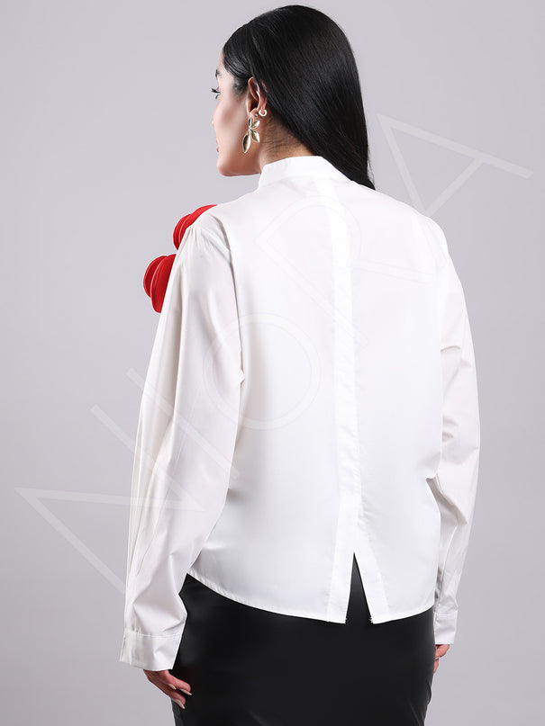 Floral Applique Shirt