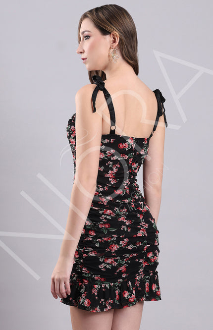 Midnight Rose Mini Dress