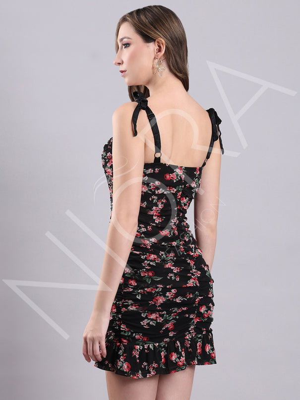 Midnight Rose Mini Dress
