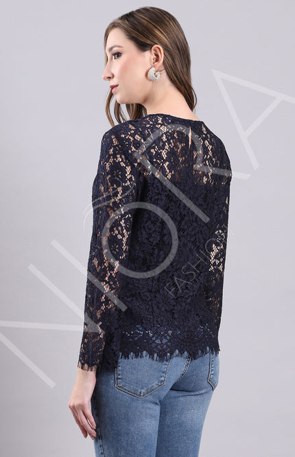Lace Whisper Fringe Top