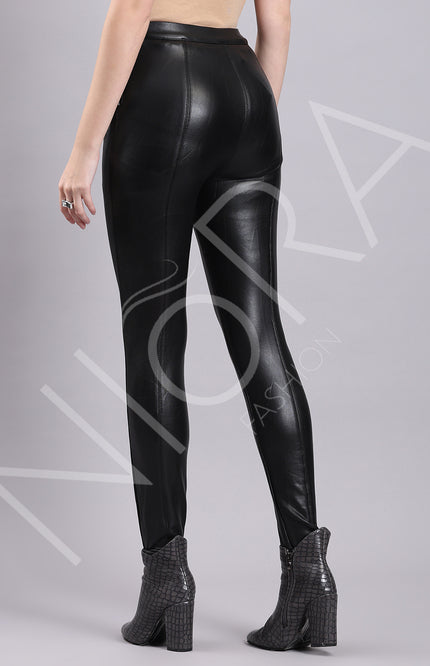 Hot Fix Faux Leather Pants