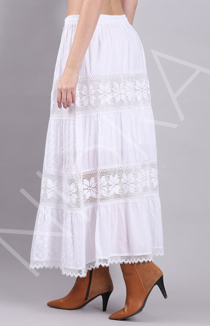 Lace Layered Long Dress