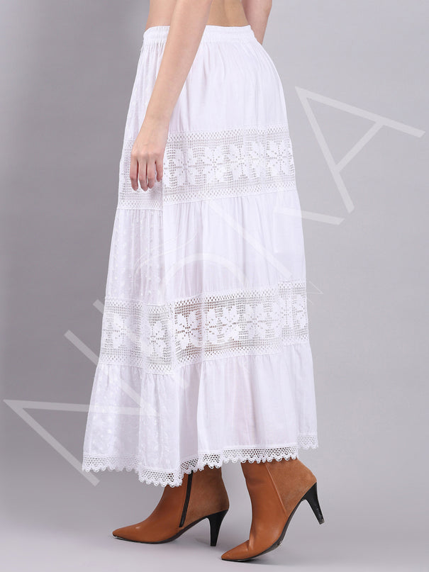 Lace Layered Long Dress