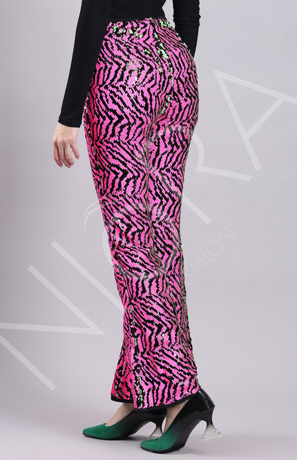 Sequiin Flared Pants