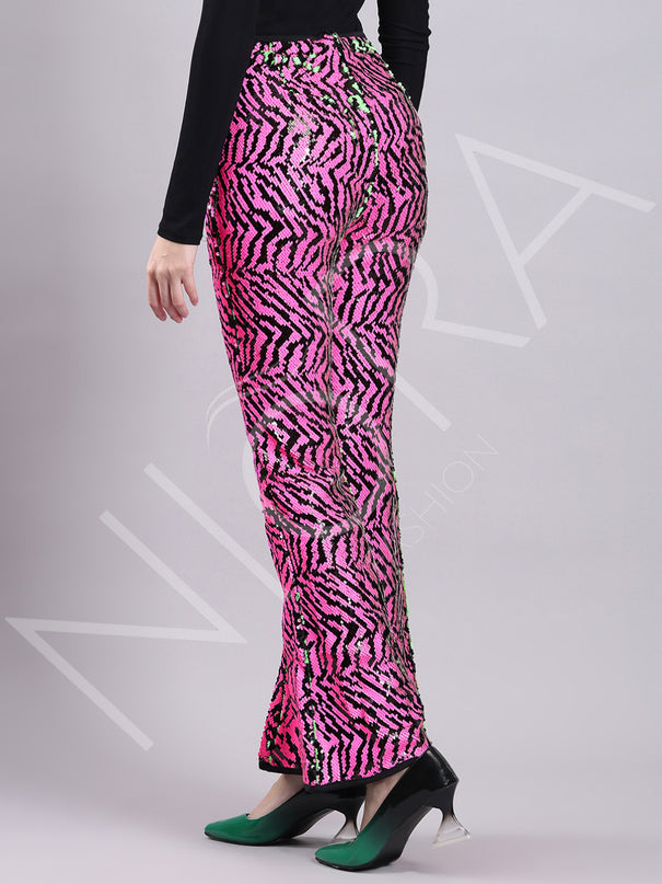 Sequiin Flared Pants