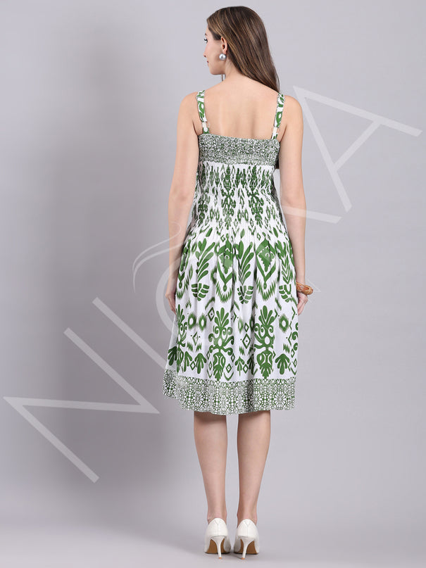 Botanical Breeze Midi Dress