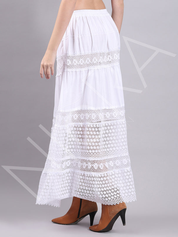 Lace Drift Long Skirt