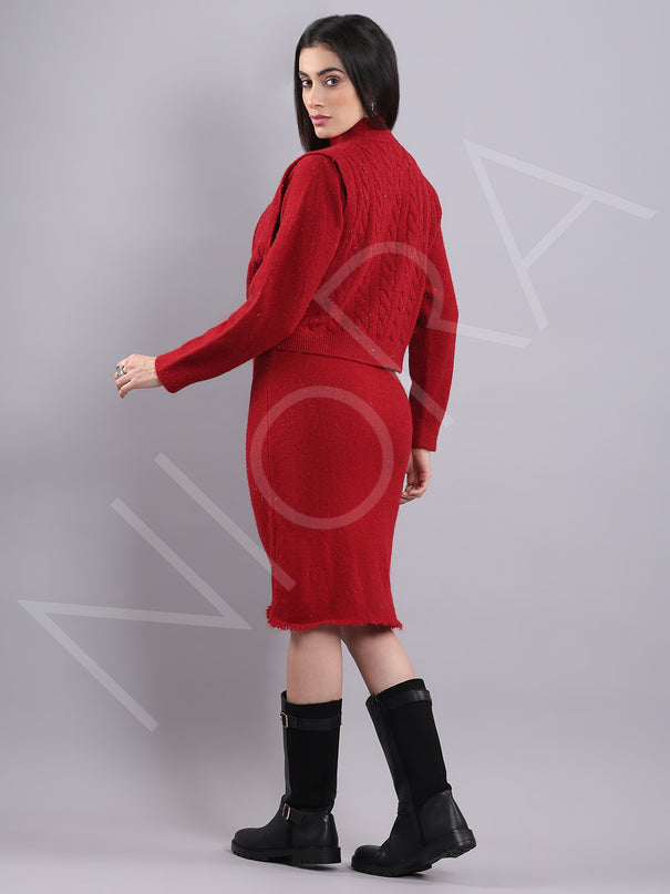 Luxury Wool Knit Twin Set