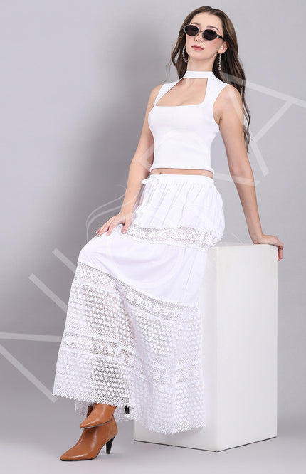 Lace Drift Long Skirt