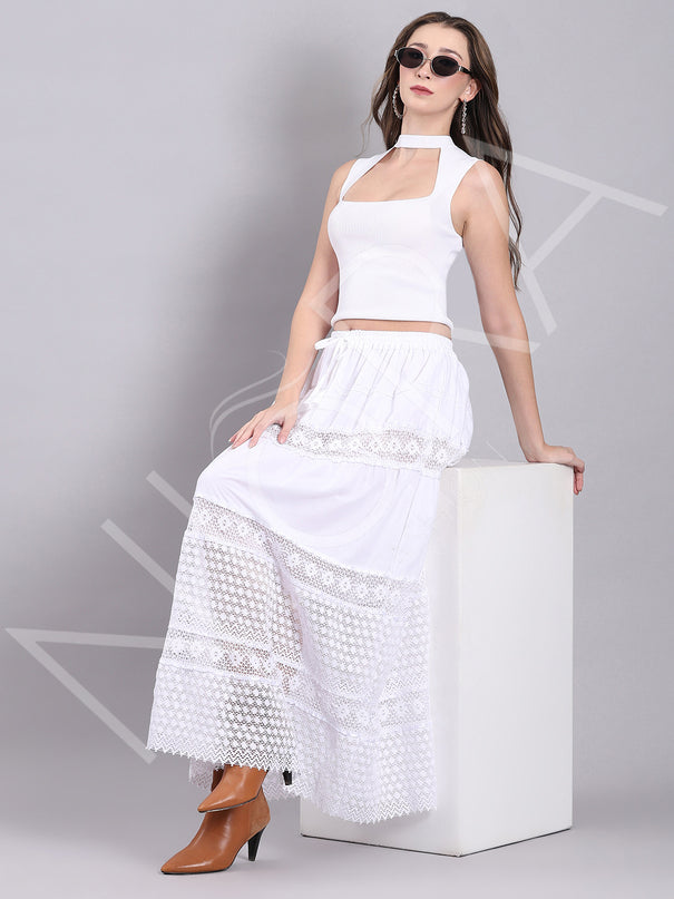 Lace Drift Long Skirt
