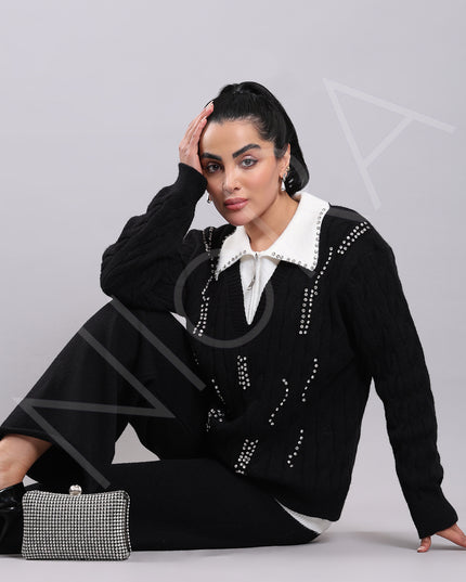 2-Piece Embellished Elegance Co-ord Set