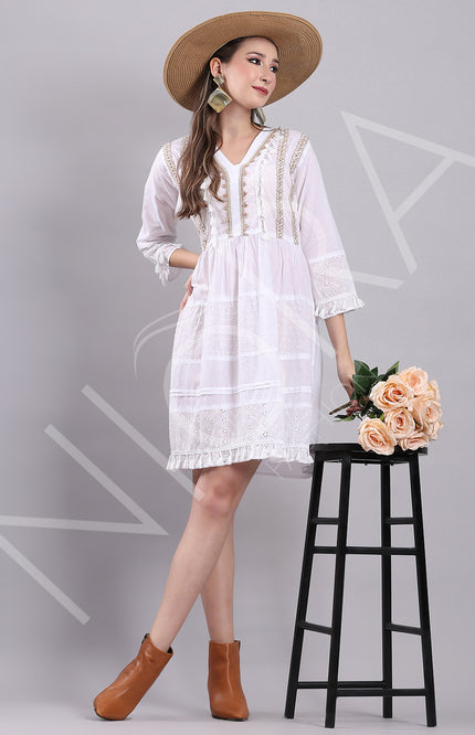 Bohemian Whisper Short Dress