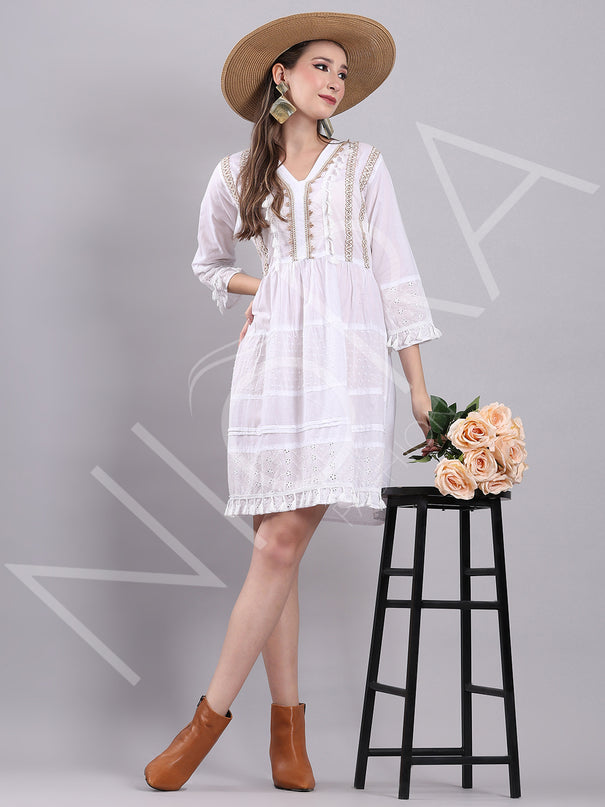 Bohemian Whisper Short Dress