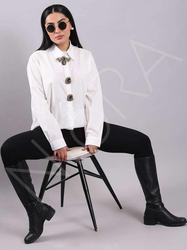 Maison Luxe Bee Accent Shirt