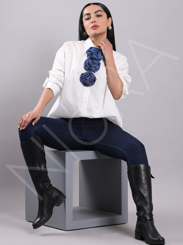 Maison Floral Accent Shirt