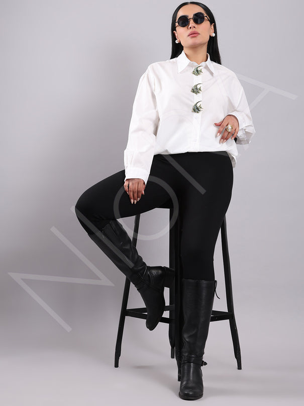 Maison Luxe Fish Accent Shirt