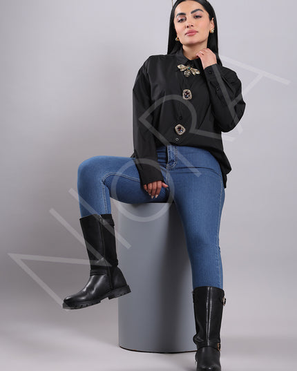 Maison Luxe Bee Accent Shirt