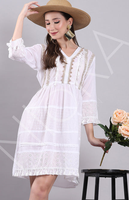 Bohemian Whisper Short Dress