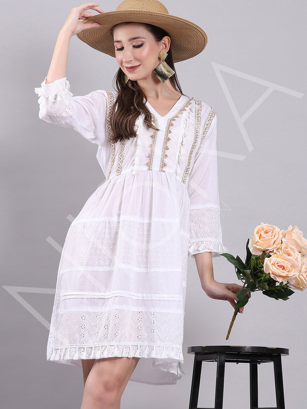 Bohemian Whisper Short Dress