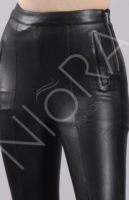 Hot Fix Faux Leather Pants