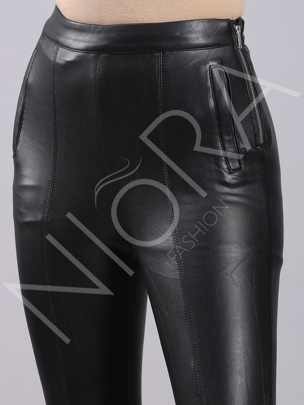 Hot Fix Faux Leather Pants