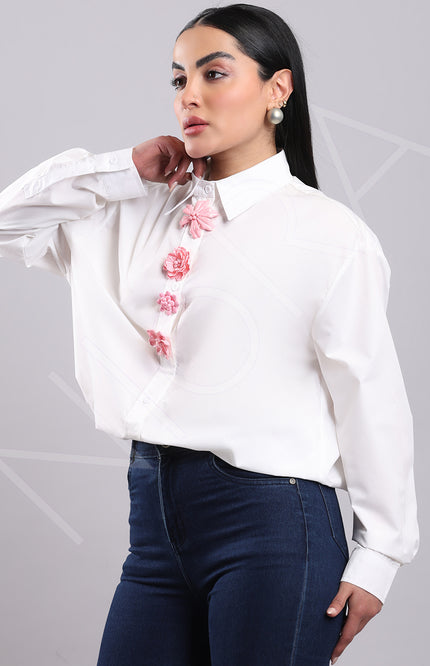 Maison Floral Accent Shirt