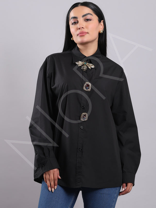 Maison Luxe Bee Accent Shirt