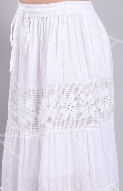 Lace Layered Long Dress
