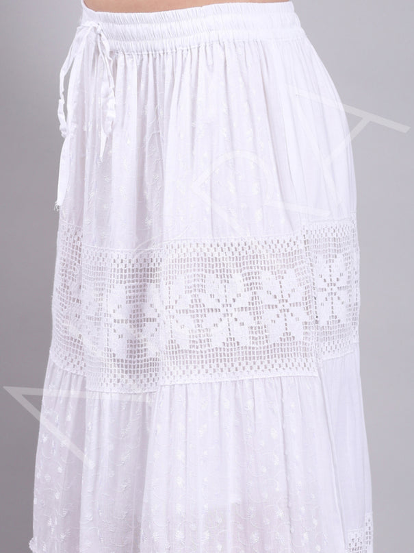 Lace Layered Long Dress