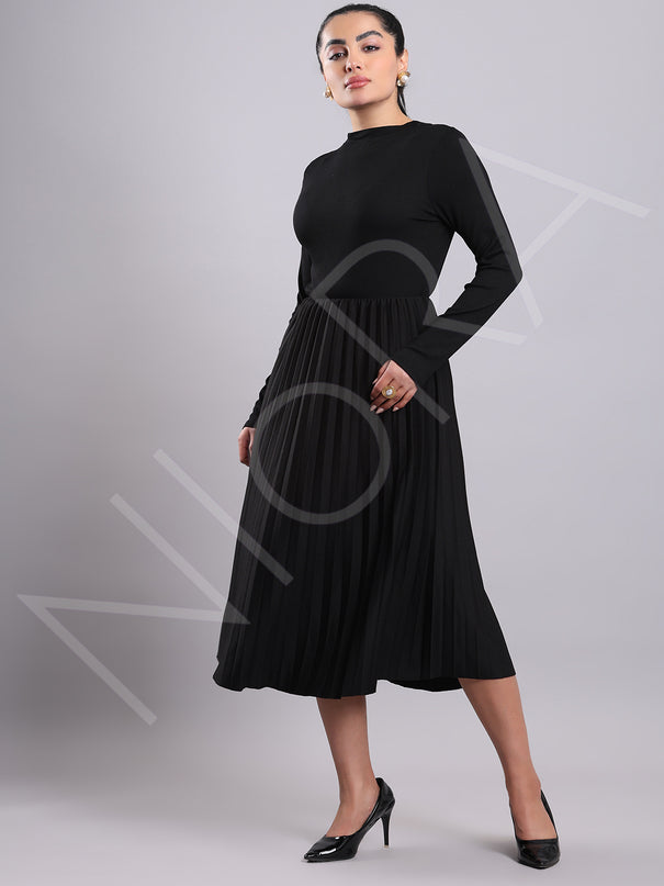 Tweed Pleated Dress(2-Piece)
