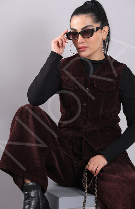 Luxe Corduroy 3-Piece Pants Set