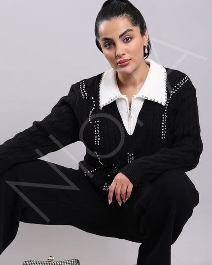 2-Piece Embellished Elegance Co-ord Set