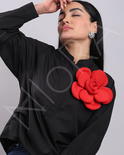 Floral Applique Shirt