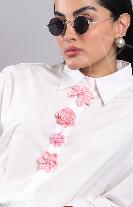 Maison Floral Accent Shirt