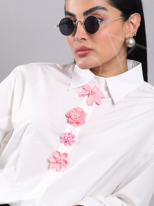 Maison Floral Accent Shirt