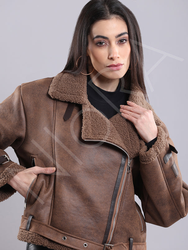 Shearling Moto Jacket