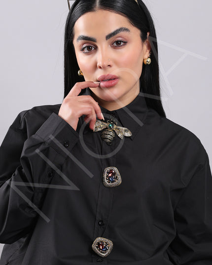 Maison Luxe Bee Accent Shirt