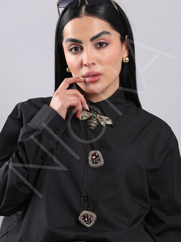 Maison Luxe Bee Accent Shirt